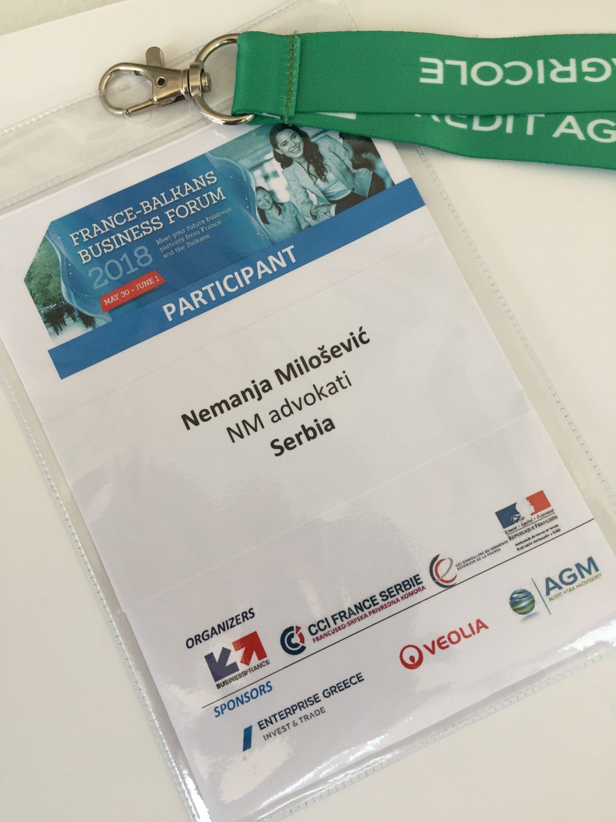 NM Advokati na ,,France-Balkans” business forumu 2018.